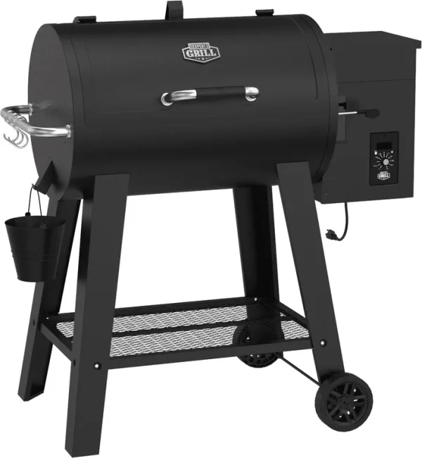 Expert Grill 28 Pellet Grill in Black with 22lb Capacity Hopper