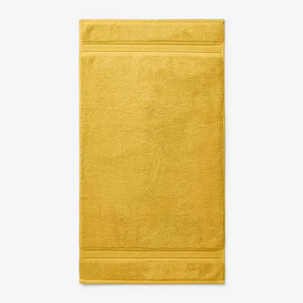 Company Cotton Deep Yellow Solid Turkish Cotton Bath Mat