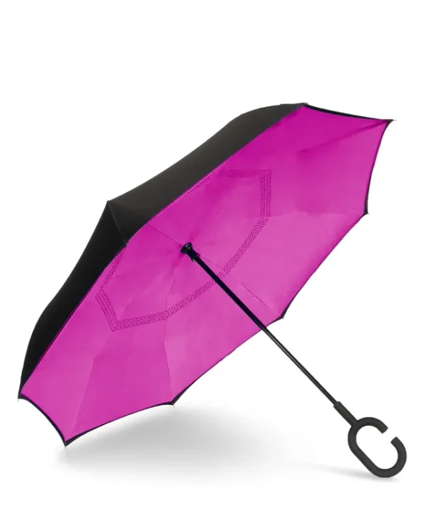 ShedRain UnbelievaBrella - Black/Hot Pink