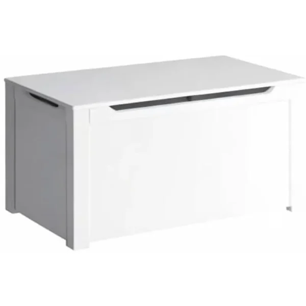 Sturdis Wooden Toy Box Spacious Storage for Home Organization, White