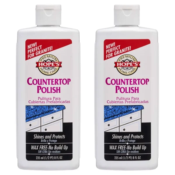 Hope's Premium Home Care Countertop Restoration Polish and Protector Granite, 8