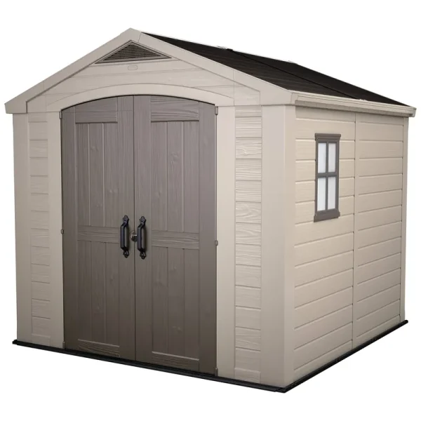 Keter Factor 8x8 Foot Large Resin Outdoor Shed