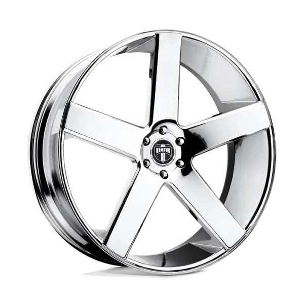 DUB 1PC Cast Aluminum Rim S115 22X8.5 5X4.5 CHR - PLATED 38MM, S115228565+38
