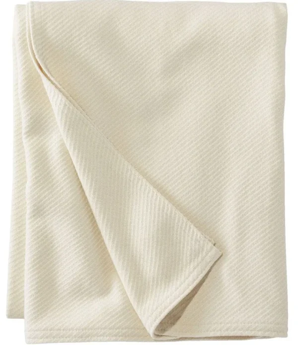 L.L.Bean Maine Twill Bed Blanket, King, Natural