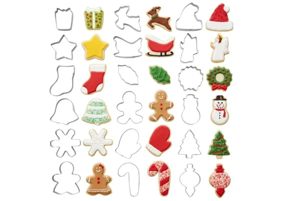 Wilton 18 Piece Holiday Shapes Metal Cookie Cutter Set
