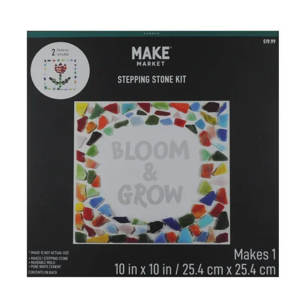 Make Market 10" x 10" Garden Stepping Stone Kit - Each