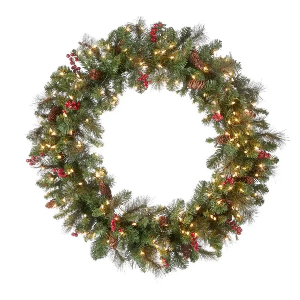 The Holiday Aisle 36" Lighted Spruce Wreath