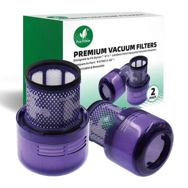 Fre.Filtor 2-Pack Replacement HEPA Filter Compatible with Dyson V11 Cordless Stick Vacuums,Compare to Part #970013-02