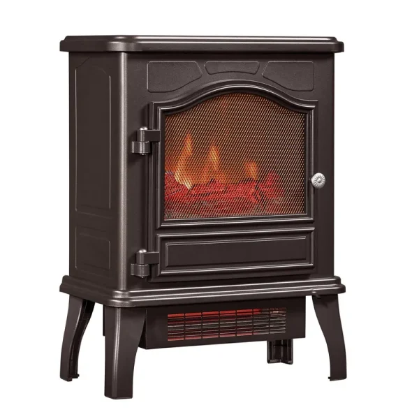 Chimneyfree Powerheat Infrared Quartz Electric Stove Heater Bronze
