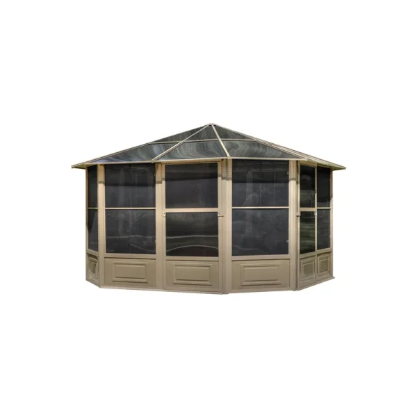 Gazebo Penguin Florence Solarium 12 ft. x 12 ft., Sand