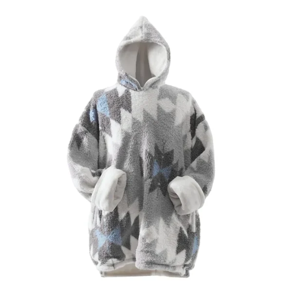 Coleman Gray Wearable Throw Blanket Hoodie