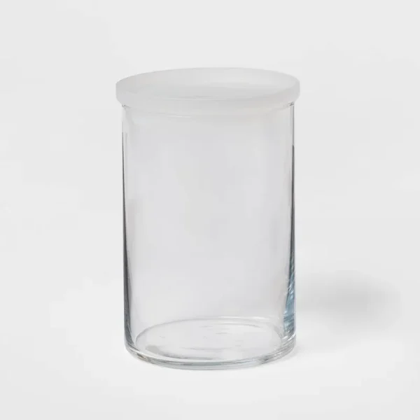 31oz Glass Large Stackable Jar with Plastic Lid - Made by Design