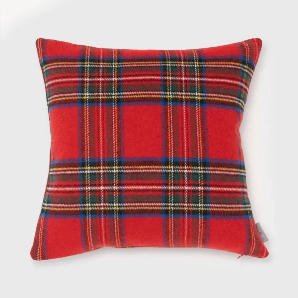Evergrace Tartan Plaid Lumbar Pillow 24" x 14" - Jungle Green