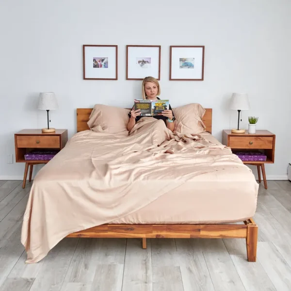 Sheets & Giggles Eucalyptus Sheets, Twin Reg / Oat