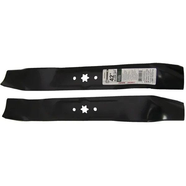 MTD Deck Mower Complete 2-Piece Blade Set, 42"