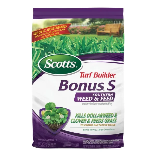 Scotts 5000 Sq ft Turf Builder Bonus Southern Weed and Feed Fertilizer