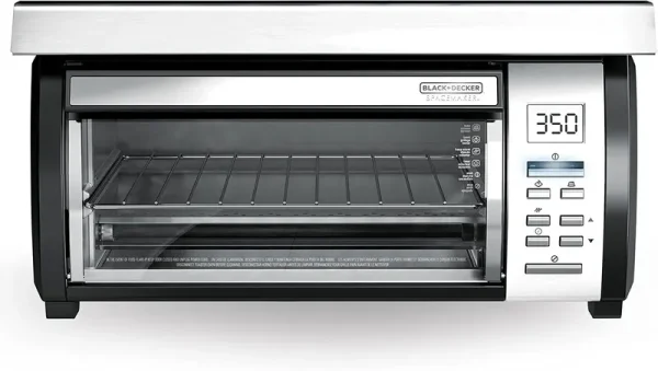 Spacemaker Under-Counter Toaster Oven. Black/Stainless Steel. TROS1000D