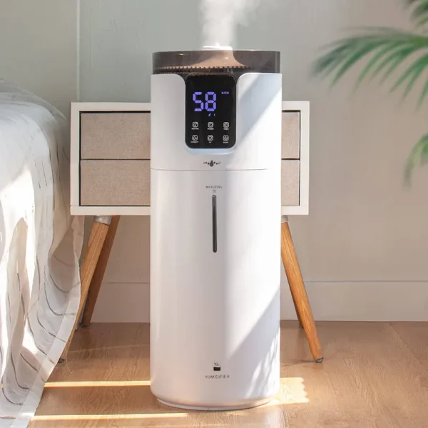 Humidifiers for Large Room Home, 4.2Gal/16L Quiet Large Humidifiers Whole House 2000 Sq.Ft, Cool Mist Top Fill Floor Humidifiers with Essential Oil