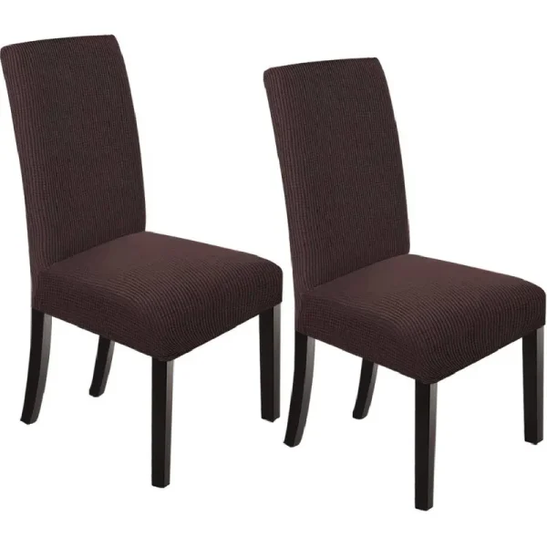 Northern Brothers Dining Chair for Dining Room 2 Pack Chocolate Parsons Chair Slipcover Spandex Fabric Fit Stretch Chair Covers Protector for Dining