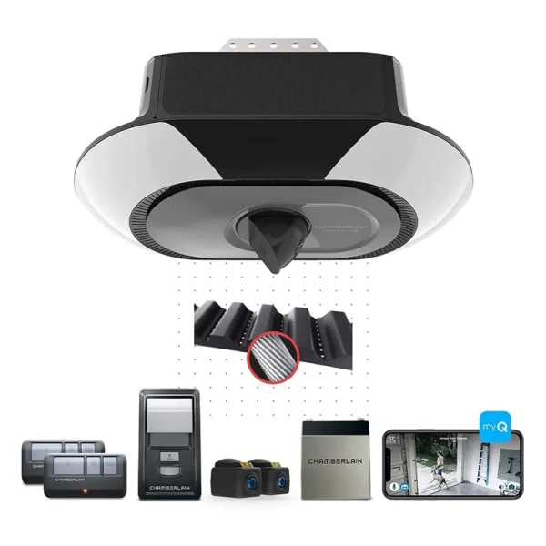Chamberlain B6753T Smart Garage Door Opener, Ultra Quiet, Strong Belt Drive,