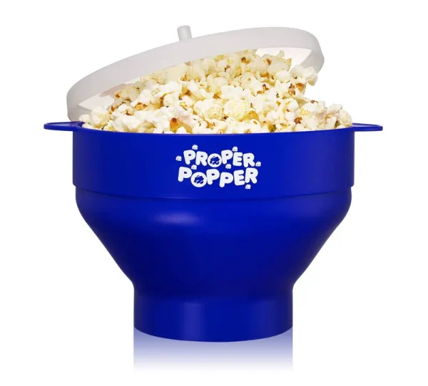 The Original Proper Popper Microwave Popcorn Popper Silicone Popcorn Maker BPA