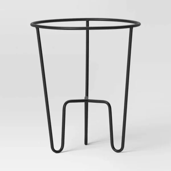 Iron Indoor Outdoor Plant Stand Black 12.5"x12.5"x14.5" - Room Essentials