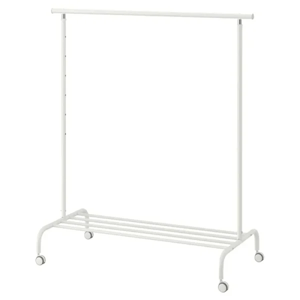 IKEA Rigga Clothes Rack, White