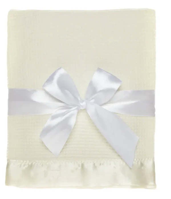 Starting Out Baby Satin-Trim Blanket, Ivory - Dillard's Exclusive