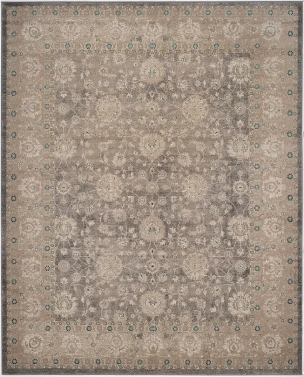 Safavieh SOF330B Sofia Light Grey / Beige Area Rug - 12' x 18'