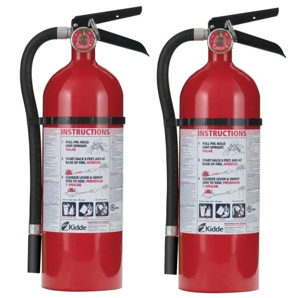 Kidde 21027303 Pro 210 2-A-10-B:C Fire Extinguisher Twin Pack ADU66C33