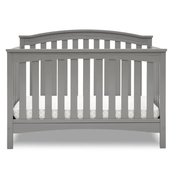 Delta Children Waverly 6 - in - 1 Convertible Baby Crib. Grey