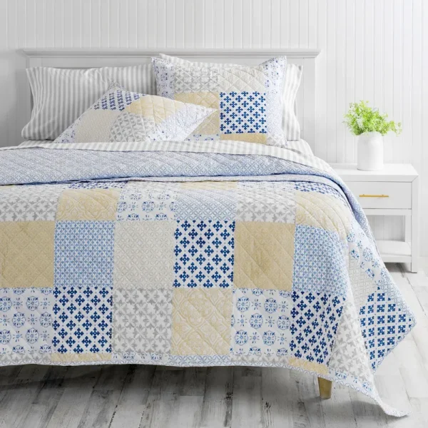 Martha Stewart Monaco 3-Piece Quilt Set with Shams, King