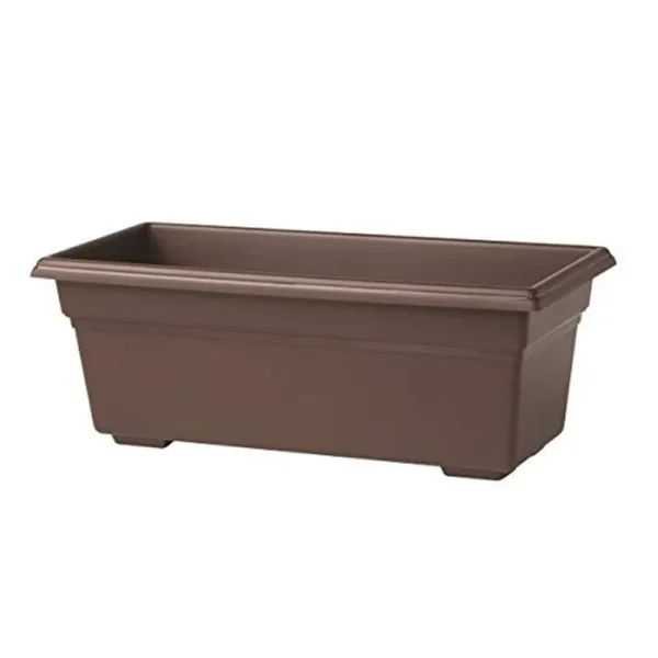 Countryside Flower Box Planter, Brown, 36-Inch
