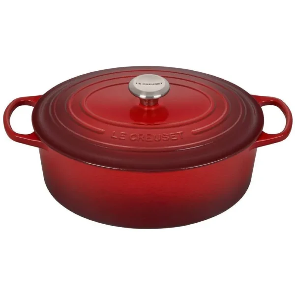 Le Creuset - Signature 6.75-Quart Oval Dutch Oven - Cerise