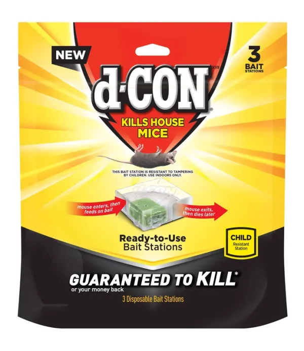 D Con Bait Stations - 3 pack, 14 g bait