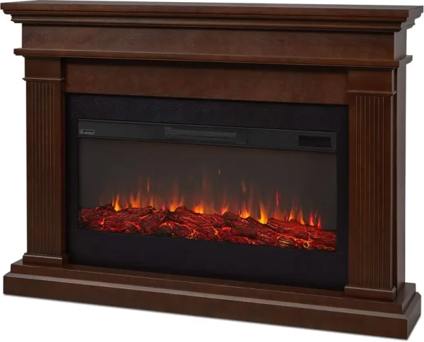 Real Flame Beau Electric Fireplace in Dark Walnut