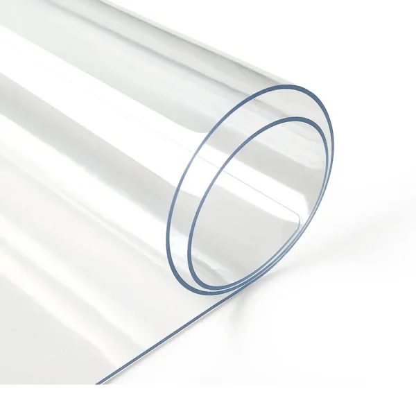 Deep Dream 1.5mm Clear Desk Cover Protector, 24�G48 inch Clear Desk Cover, Rectangular Vinyl Desk Pad, PVC Plastic Table Cover for Office, Dresser,