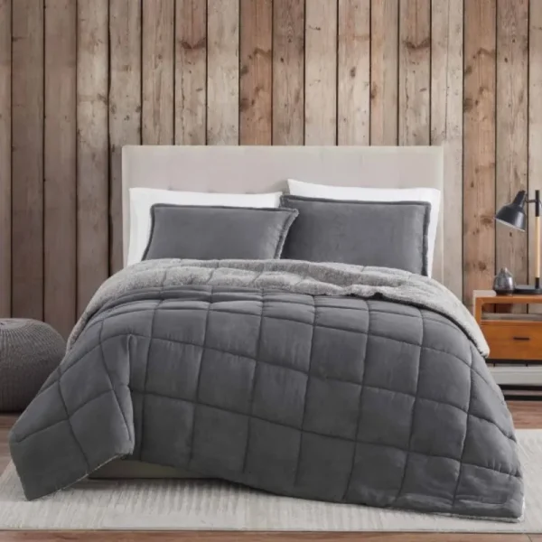 Eddie Bauer Sherwood Comforter Set Full/Queen Grey