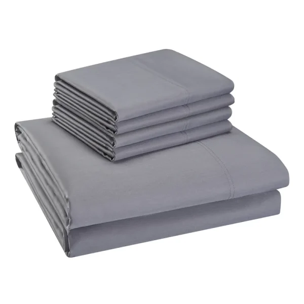 Hotel Style 800-Thread-Count Cotton Rich Sateen Weave Sheet Set, Multiple Colors, Size: Queen Sheet Set, Silver