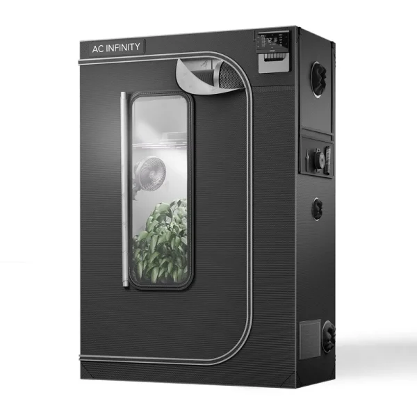 AC Infinity CLOUDLAB 642, Advance Grow Tent 4x2, Thickest 1" Poles, 2000D Mylar Canvas, Lab - Tested Highest Reflectivity, Largest Zipper Window, Controller Mount Plate, 48" x 24" x 72" Indoor Growing