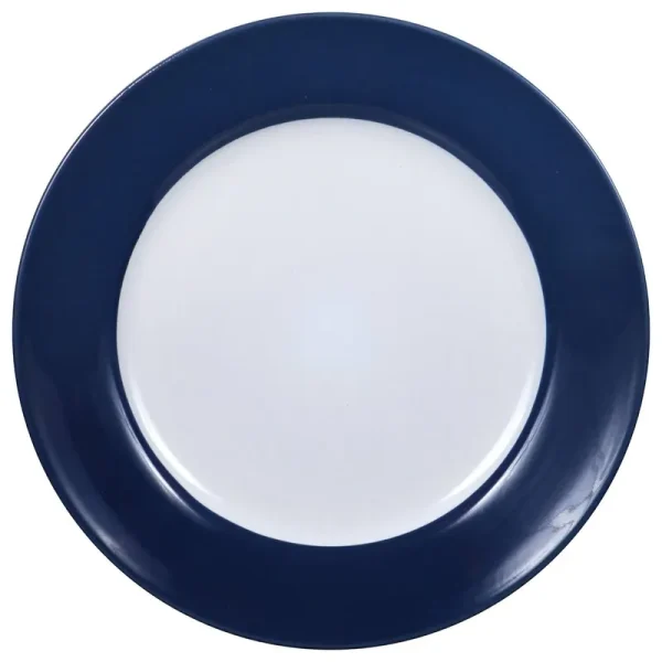 Royal Norfolk Blue and White Stoneware Dinner Plates, 10.5 in.