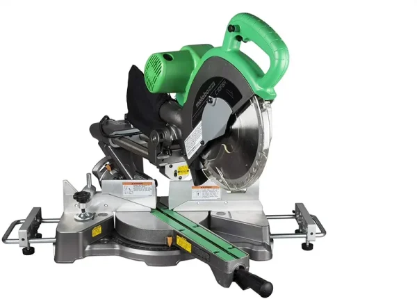 Metabo HPT 10 - Inch Sliding Compound Miter Saw, Adjustable Laser Guide, Double Bevel, Electronic Speed Control, 12 Amp Motor, Electric Brake C10FSHS