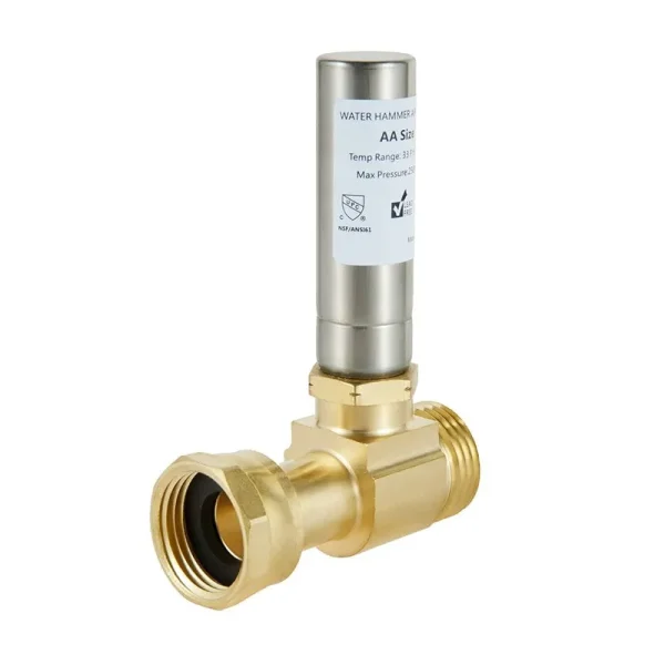 EFIELD MH-S-241 Stainless Steel Water Hammer Arrestor for Washing Machine, 3/4 inch Swivel FHT x 3/4 inch MHT,