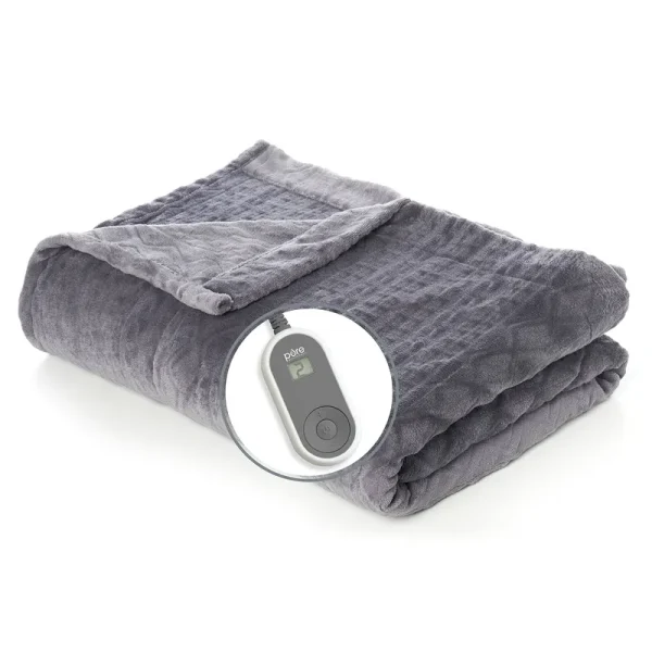 Pure Enrichment PureRelief Radiance Deluxe Heated Blanket, Twin