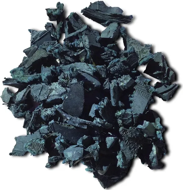 Nuplay Rubber Mulch Landscaping Bark - Rubber Nugget Weed Barrier Garden Ground Cover, 4 Pack, Blue