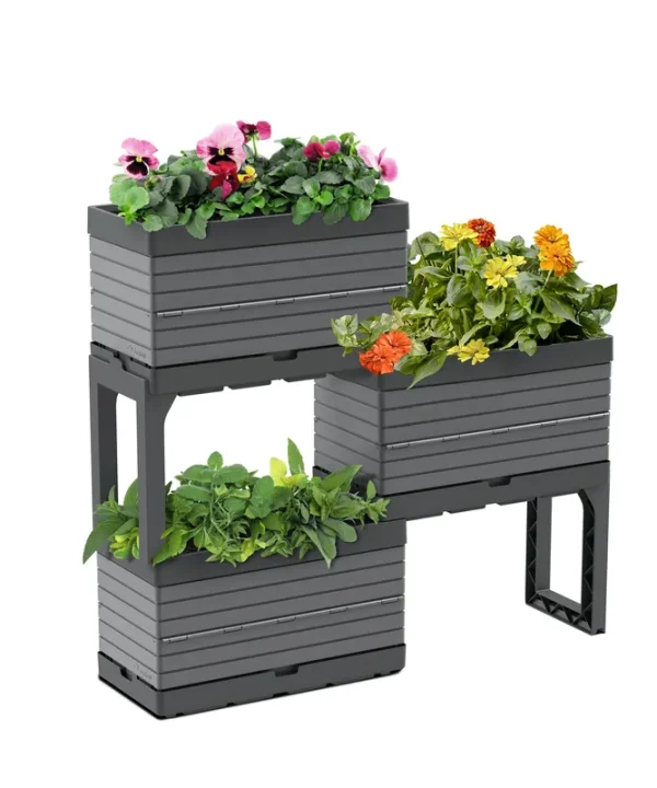 Southern Patio Gray FlexSpace Garden & Storage Set