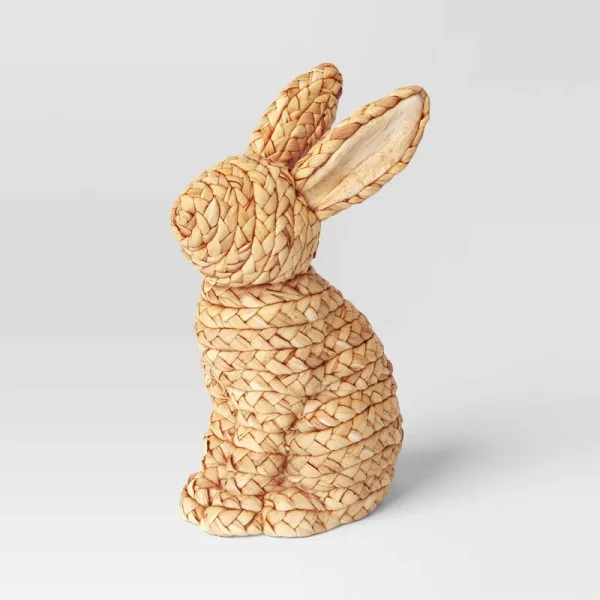 Large Decorative Woven Bunny Tan - Threshold