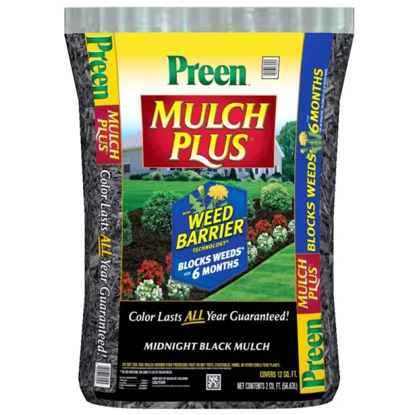 Preen 2-cu ft Black Mulch Plus Weed Control | 290301