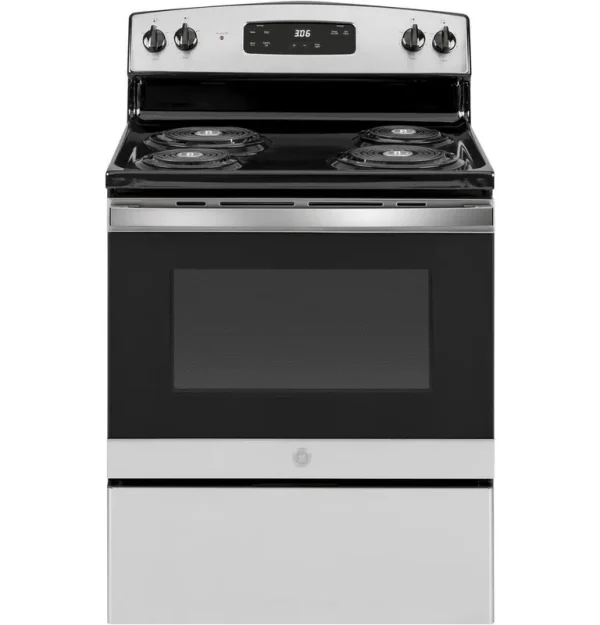 GE JBS360RMSS 30 inch Freestanding Electric Range - Stainless Steel