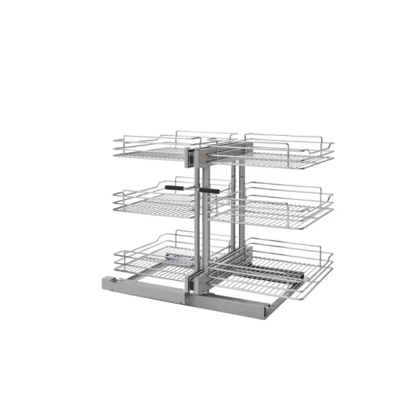 Rev-A-Shelf - 5PSP3-18SC-CR - 18" 3-Tier Blind Corner Organizer Soft - Close